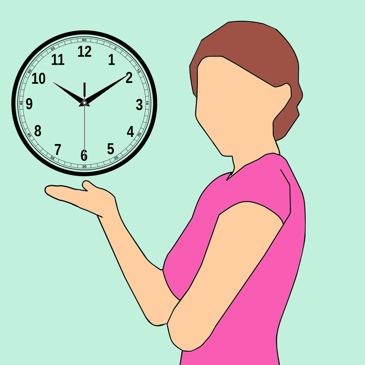 time, woman, female, needs, business, time management, clock, t-shirt, hair style, human needs, time management, time management, time management, time management, time management