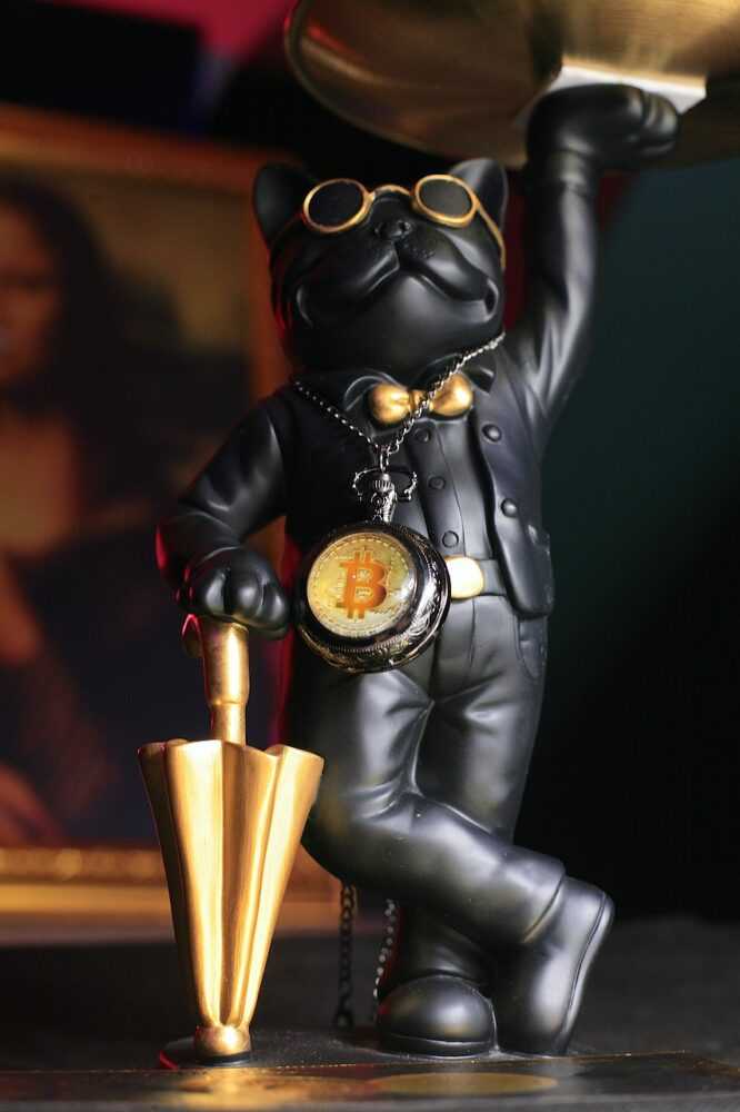 bitcoin, figurine, sculpture