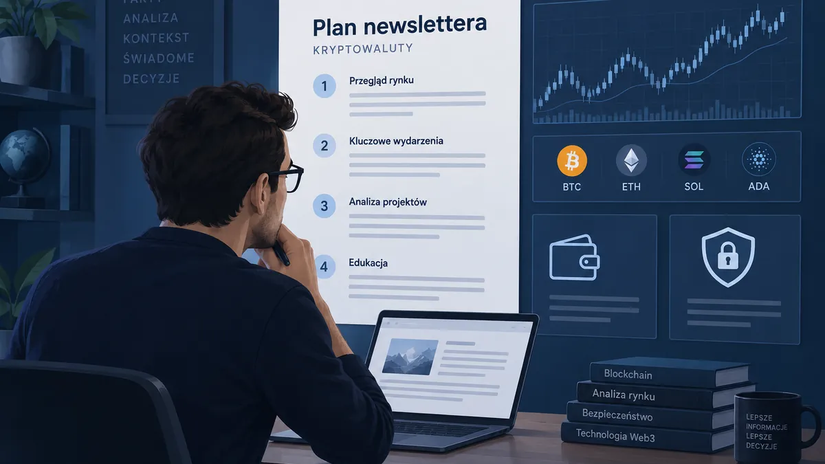 Plan promocji edukacyjnego newslettera o kryptowalutach